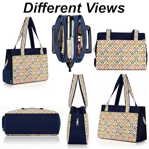 Image of Printed Handbag for Women | Office Bag | Stylish Bag for Office Use | Nylon Large Shoulder Bag 20 Liter | Stylish Tote for Office Use | Purse for Women | Vegan Handbag | Daily & Travel Use
