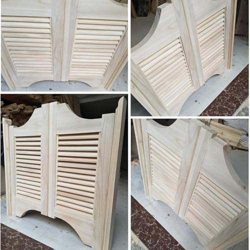 Porte de saloon en bois massif de qualité artisanale pour bar - 5