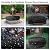 Outdoor Large Firepit Covers Round, In Ground Heavy Duty Waterproof Fire Pit Cover,Suitable for 52-56 Inch Round Built in Stone Firepits,Black