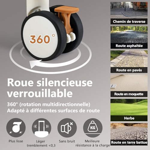 Valises de Voyage 20'' Rigide Joyway : Bagage Extensible en ABS+PP avec TSA - 4