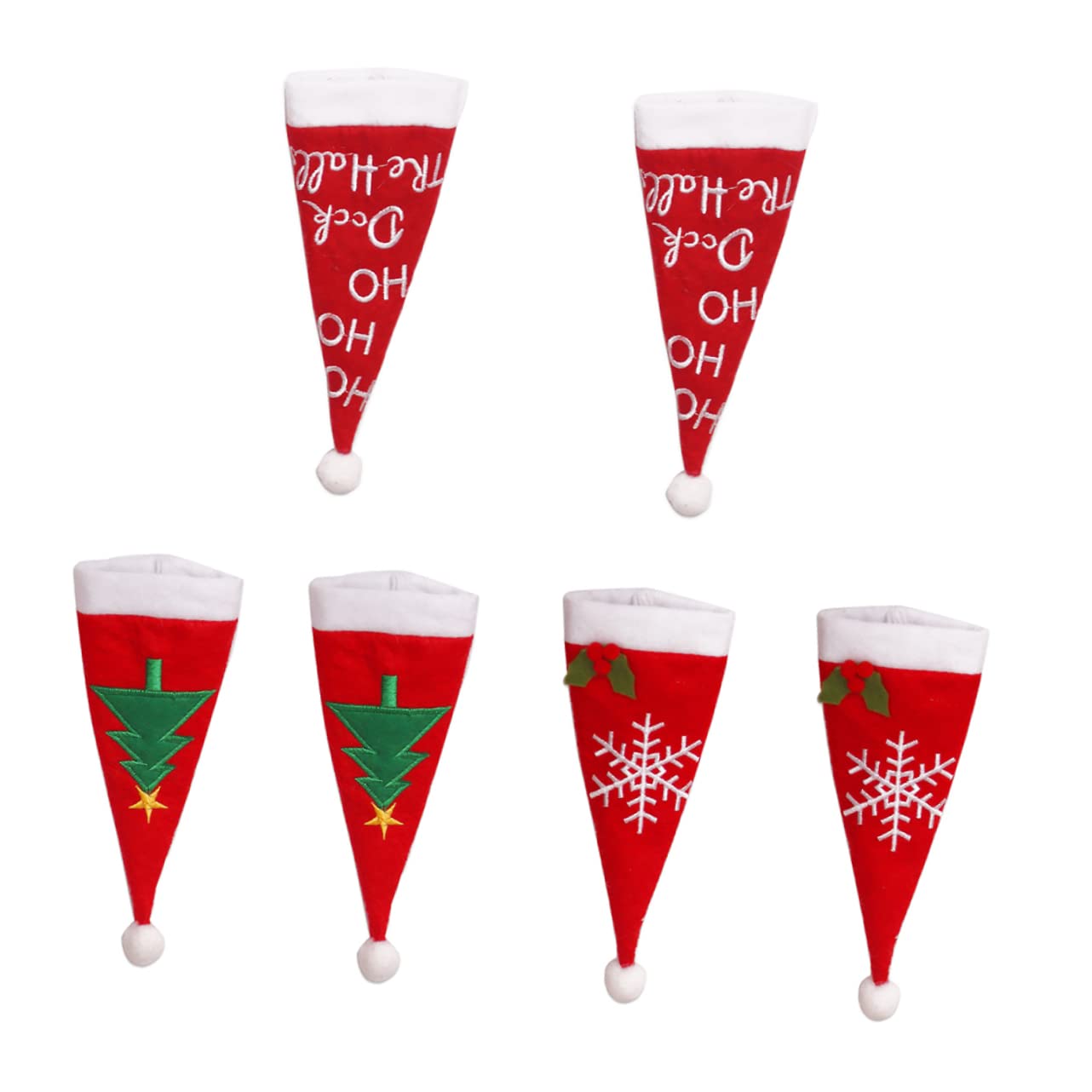 NAMOARLY Xmas Silverware Set Cutlery Holder Christmas Cutlery Covers Party Decorative Tableware