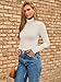 SUNBS Womens 3 Piece Turtleneck Mock Neck Tops Winter Thermal Long Sleeve Fall Slim Fit Underwear Shirts BlackWhiteBeige3 L