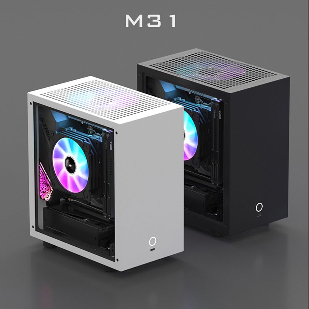 Amazon.co.jp: Geeek Mini ITX コンピューターケース、小型1U電源 120