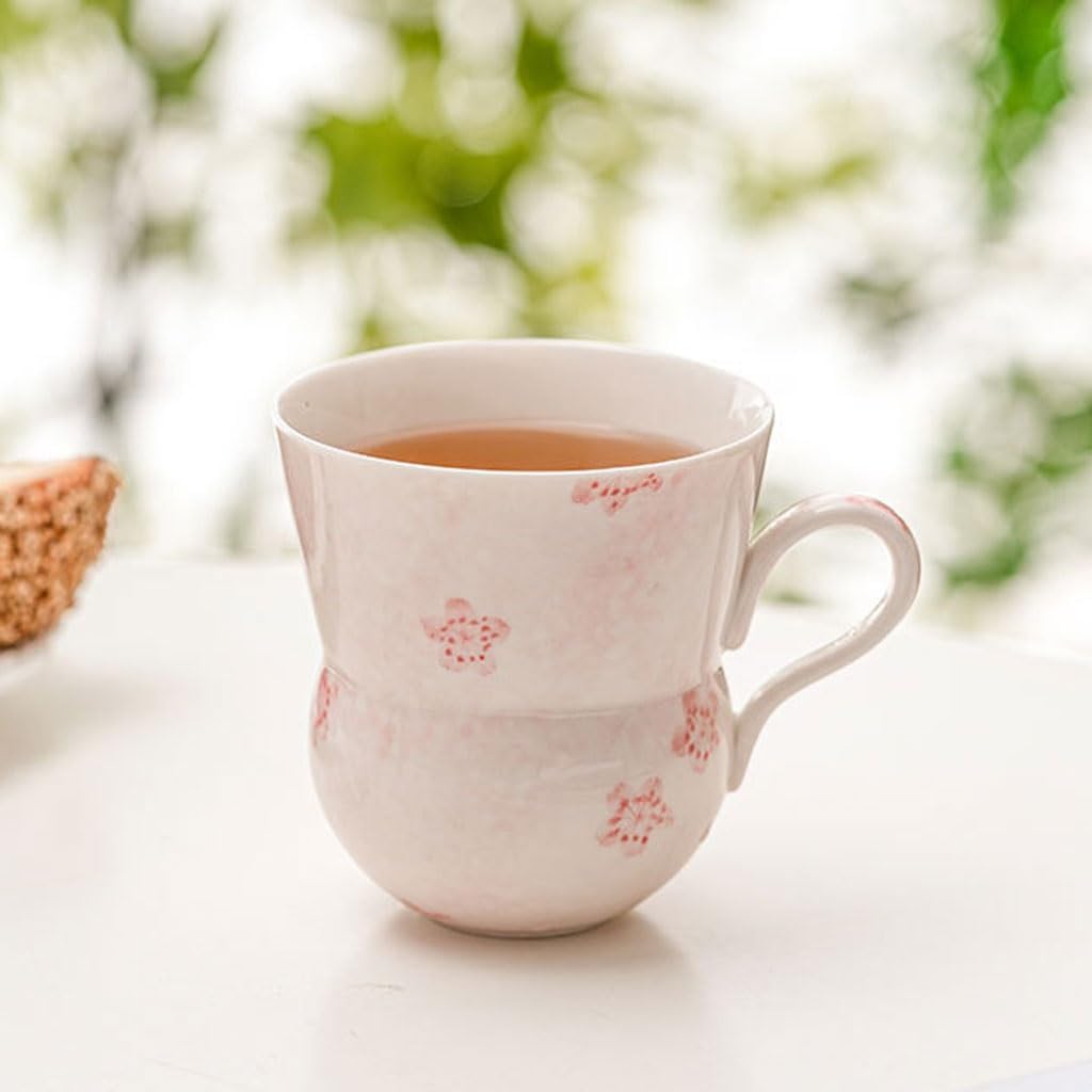 Tea Cup White Porcelain Pure Hand-painted Cherry Blossom Coffee Household 230 Ml Hospitality Ceramic Kung Fu Set Mug