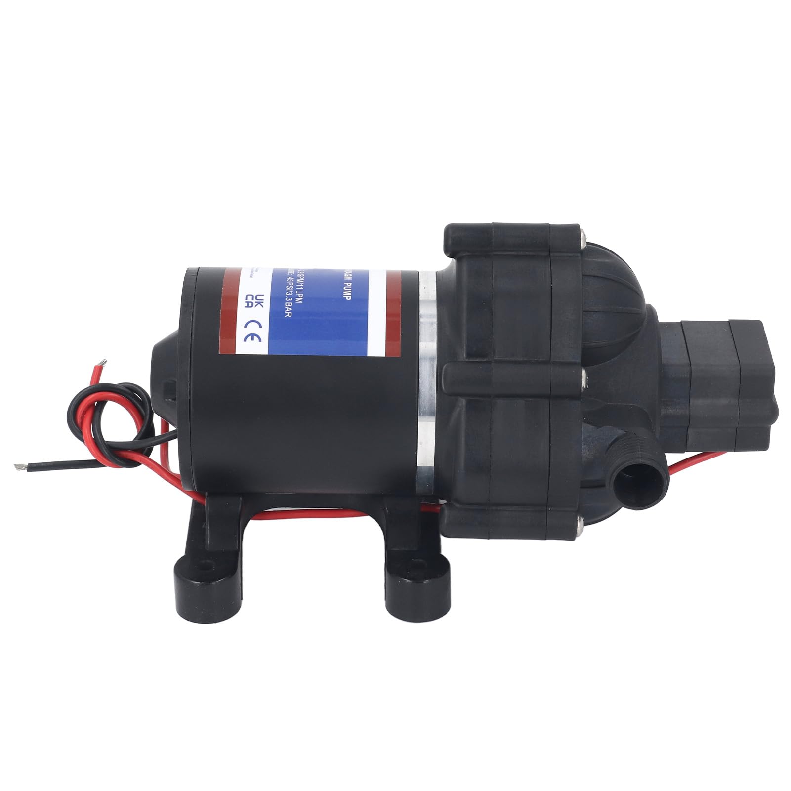 Generic Bomba de Diafragma Autocebante Eléctrica de 45 Psi, Funcionamiento Silencioso para Yates Marinos, Uso Doméstico, 2,9 GPM (24V)