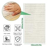 Anti Slip Rug Underlay, 100*200cm Waterproof and Wear Resistance Carpet Underlay and Non-toxic Rug Mat Easy to Cut for Carpet, Wooden Floors, Drawer, Hard Surface Floor, Kitchen or Bathroom - Image 3