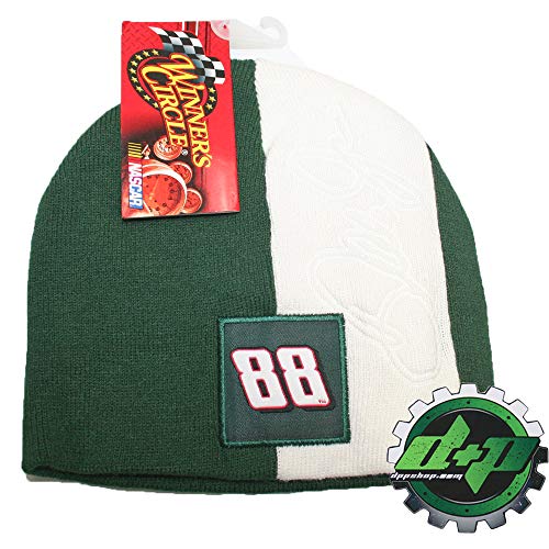 NASCAR Dale Earnhardt Jr 88 2 Pit Crew Classic Knit Beanie NWT Green