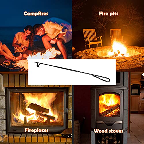 image for Stanbroil 40-Inch Extra Long Fireplace Fire Pit Campfire Poker Stick -