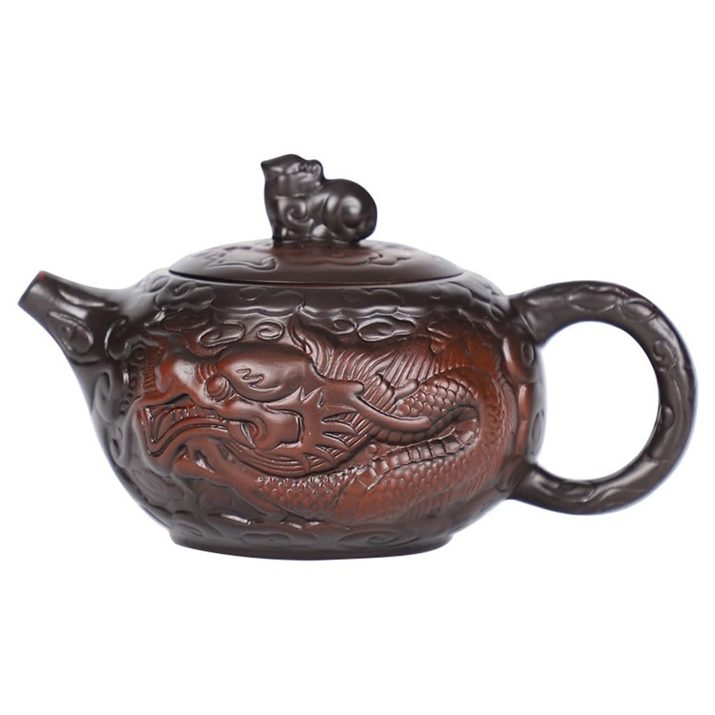Ceramiczny czajniczek spersonalizowany fioletowy garnek ceramiczny ręcznie robiony czajniczek domowy ręcznie robiony chiński zestaw do herbaty popołudniowa herbata herbaciarnia czajniczek dzbanek do