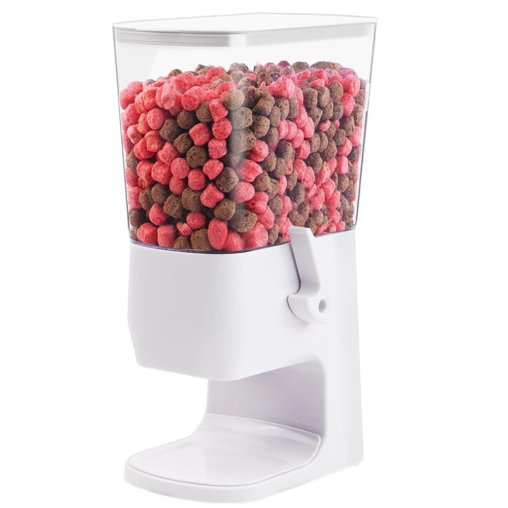 UDSKNV[KSL Cereal Dispenser Countertop, 3.2L Dry Food Dispenser Snack Organizer Containers Storage with Lids for Pantry Kitchen