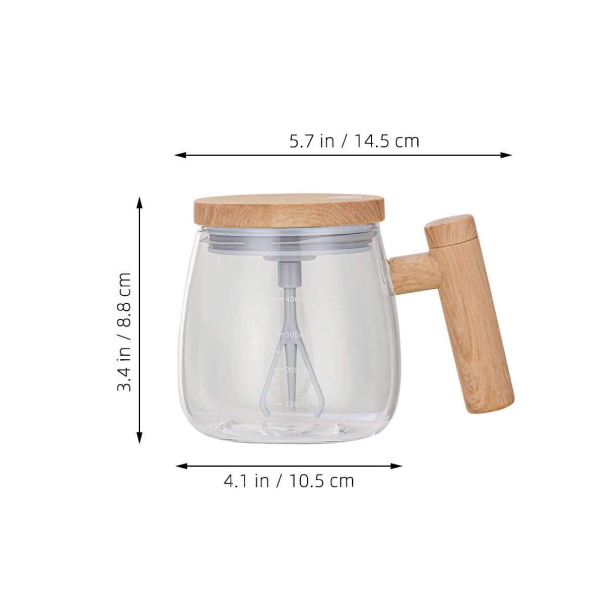 FUNOMOCYA Self Stirring Coffee Mug Electric Mixing Cup Heat Resistant Material for Tea Milk Easy to Clean Leakproof Lid