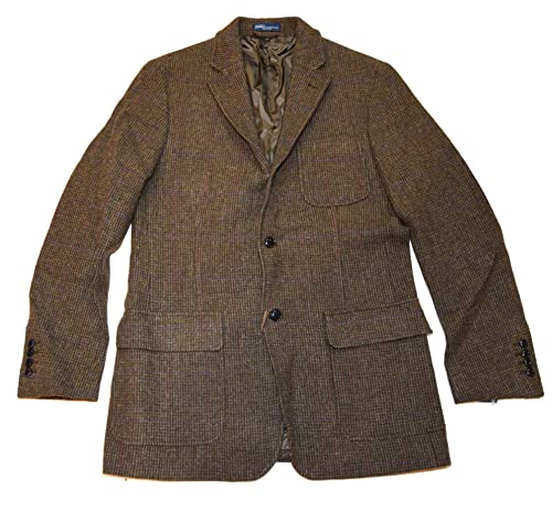 Ralph Lauren Polo Mens Italian Wool Plaid Blazer #TOP30