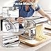 Pasta Maker Machine With 7 Adjustable Thickness Settings, Stainless Steel Manual Noodle Maker,Pasta Roller& Cutters With Removable Handle and Clamp For Kitchen （All-in-One ）