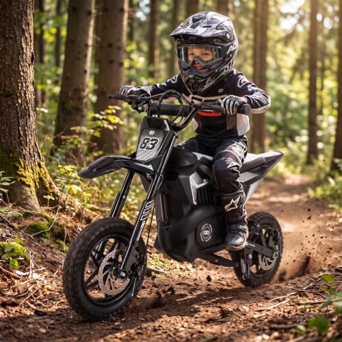 Actionbikes Motors Kinder Elektro Motorrad Raider (Schwarz)