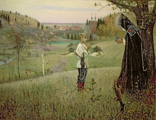 Lienzo decorativo la visión del Bartolomé de Nesterov para decorar un dormitorio elegante