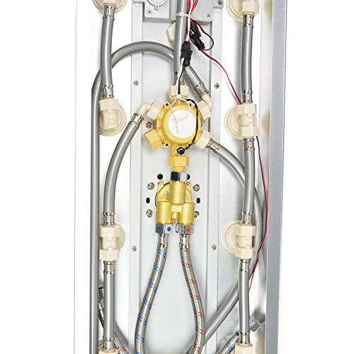 Blue Ocean 52” Aluminum Spa33D Shower Panel Tower With Rainfall Shower Head, 8 Mist Nozzles, And Tub Spout #TOP7