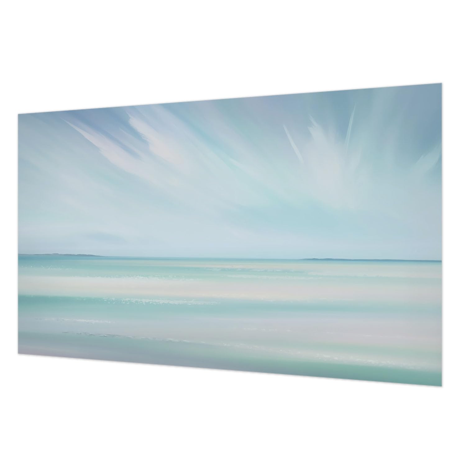 Papier peint intissé salon mer calme 416x254 décoration murale chambre colle incluse