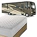 The Grand Hotel Collection RV Size Mattress Pad - Thin, Lightweight, and Breathable Mattress Pad - Ideal for Hot Sleepers & Plush Mattresses - Stretch Fits up to 15