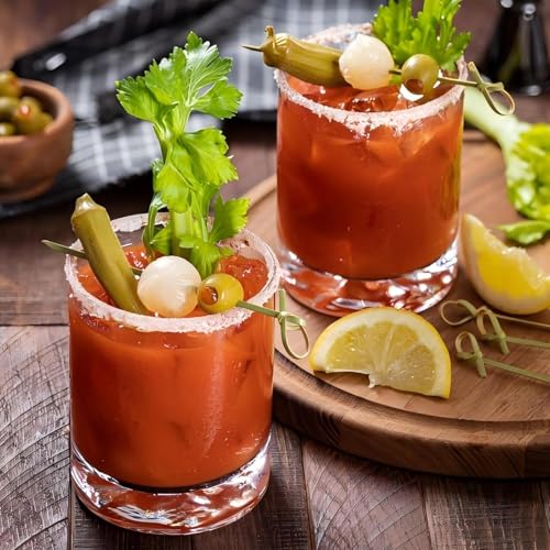 Miniatura 4 de Alitree 300 Piezas Palitos De Cóctel, 11cm Pinchos De Bambú, Palillos De Dientes Con Extremos Retorcidos, Palitos De Canape, Para Cócteles, Barbacoas, Aperitivos Y Frutas En Fiestas, Bodas, Cumpleaños