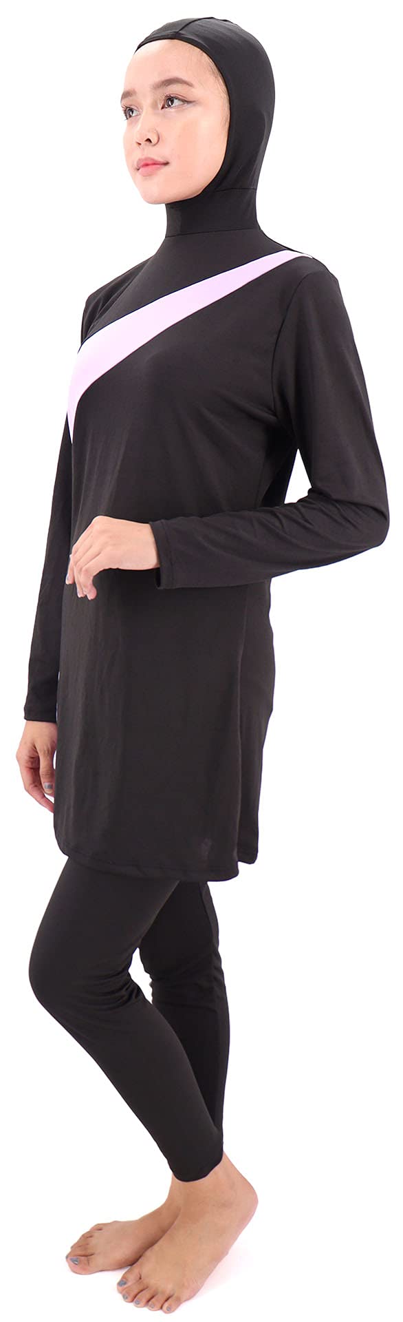 Burkini Costume da Bagno con Velo