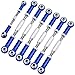 HobbyPark Adjustable Aluminum Upgrades Parts Turnbuckles/Camber Links Set for 1/10 Traxxas Slash 2WD 4X4 Hoss Rustler VXL Stampede RC Truck, 7Pcs Blue