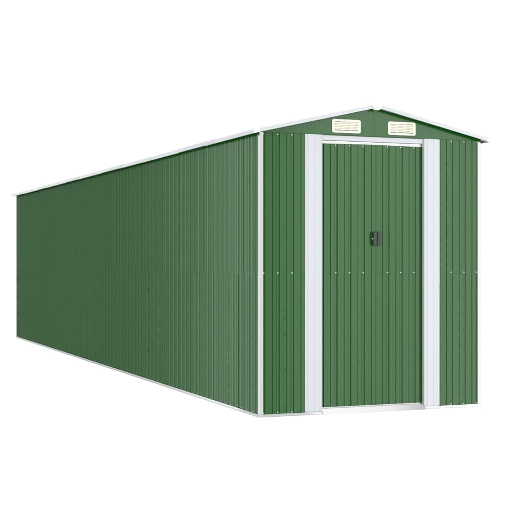 Générique Abri de Jardin Vert 192x938x223 cm Acier galvanisé,Maison & Jardin,Pelouses & Jardins,Vie en extérieur,Structures extérieures,Cabanes & abris de Jardin,3147436