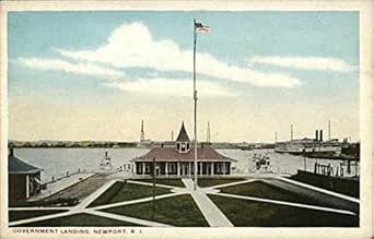 View of Government Landing Newport, Rhode Island RI Original Antique