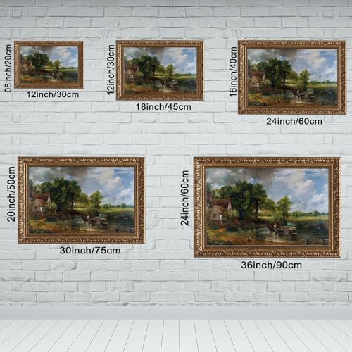 Poster The Hay Wain John Constable impression toile 40x61cm