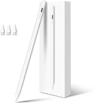 DIGIROOT Fast Charge iPad Pencil for Apple with Palm Rejection Tilt Sensitivity for 2018-2026 Stylus Pen for iPad 6/7/8/9/10/11, iPad Air 3/4/5/M2/M3, iPad Pro 11"/12.9"/M4, (Creamy White)