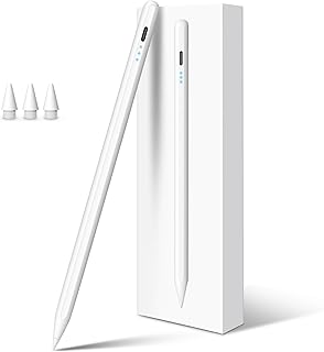 Stylus Pen for iPad Pencil 10th Generation, 3X Fast Charge Apple Pencil with Palm Rejection & Tilt Sensitivity, Compatible for 2018-2025 iPad 6/7/8/9/10/11, Pro 11"/12.9"/M4, Air 3/4/5/M2/M3, Mini 5/6