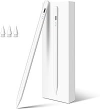 Stylus Pen for iPad Pencil 10th Generation, 3X Fast Charge Apple Pencil with Palm Rejection & Tilt Sensitivity, Compatible for 2018-2025 iPad 6/7/8/9/10/11, Pro 11"/12.9"/M4, Air 3/4/5/M2/M3, Mini 5/6