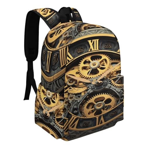 Clock Gear Leisure Backpack Water-Resistant Pack Stylish Bag Lightweight Travel Backpack Suitable for Commuting Travel Mountaineering Outdoor Sports Unisex2