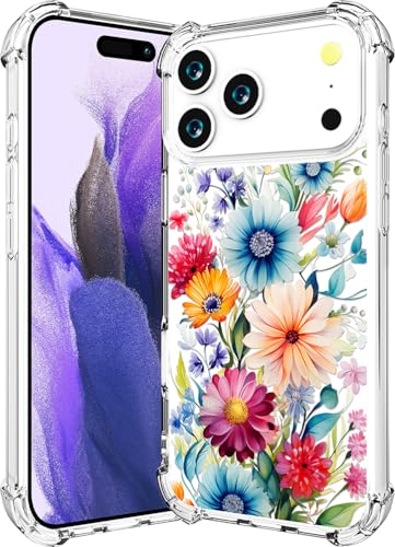 CCFUNCASE for iPhone 17 Pro & 18 Pro Case (Pink Bloom Art)
