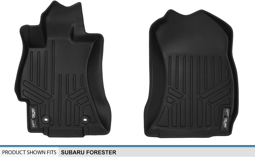 MAXLINER Floor Mats 1st Row Liner Set Black for 2014-2018 Subaru Forester
