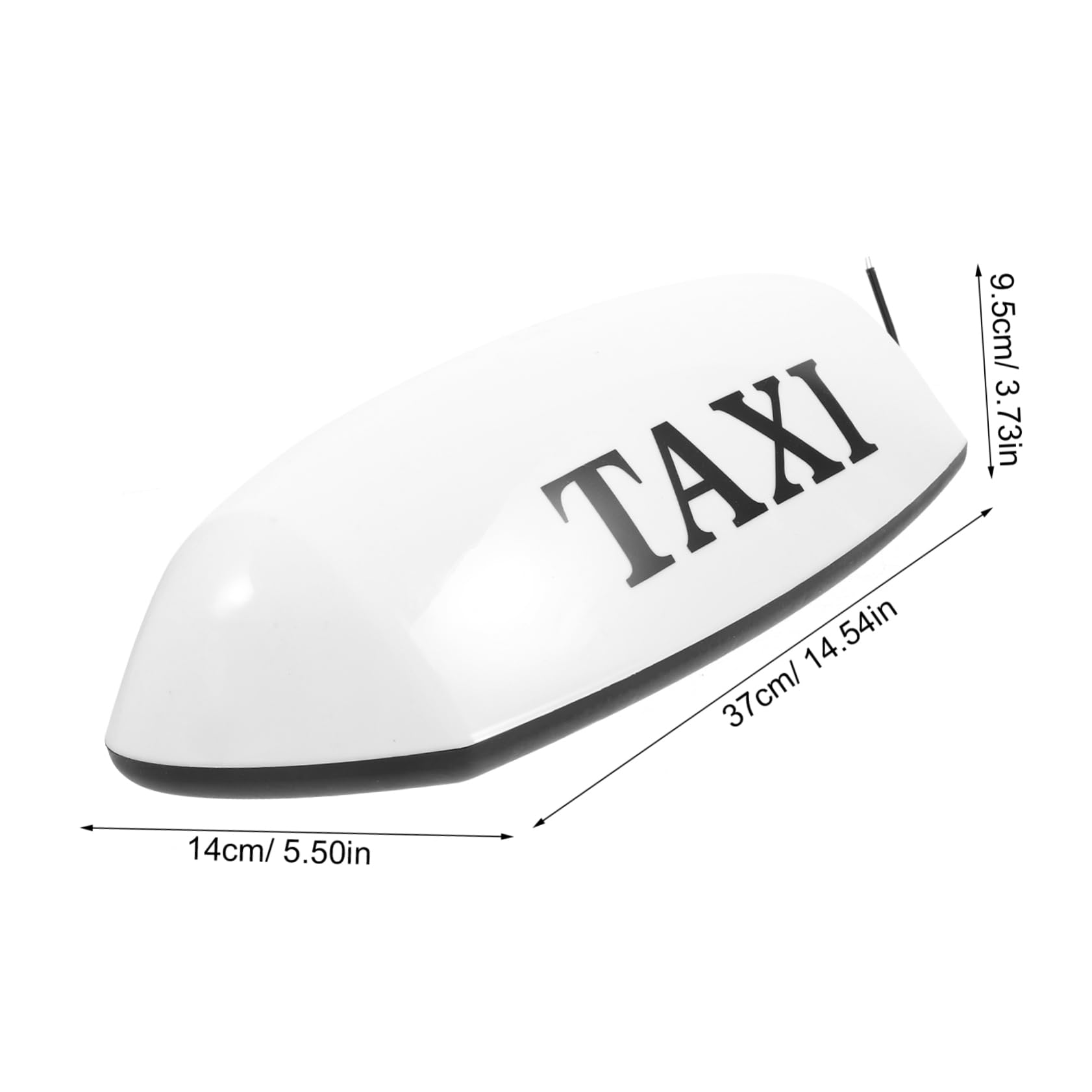 Cabilock Lampada Taxi Magnetica per Auto 12v, Segnale da Tetto Bianco, Installazione Facile, per Guida Notturna su Taxi e Auto
