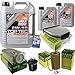 Produktbild QR-PARTS 69362701 Filter Set Inspektionspaket 7 Liter Liqui Moly Motoröl Top Tec 4200 5W-30 MANN-FILTER Innenraumfilter Kraftstofffilter Luftfilter Ölfilter