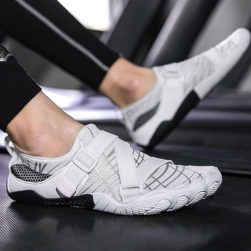 DHAEY Deadlifting Squat Shoes Unisex Adult Wide Toe Heavy Lifting Weight Training Shoes Wear Resistance Rubber Non-Slip Sole Fitness Cross-Trainer Sneaker (Color : Black, Size : 8 Women/6.5 Men)4