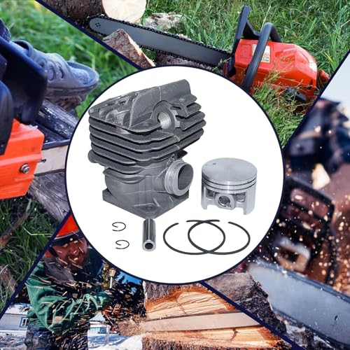 Gubeter 44,7 mm Zylinder- und Kolbensatz und Kurbelwellen für Stihl MS260 026 PRO, mit Zündkerze, Wellendichtringen und Dichtungssatz — Ersatz für 1121 020 1217