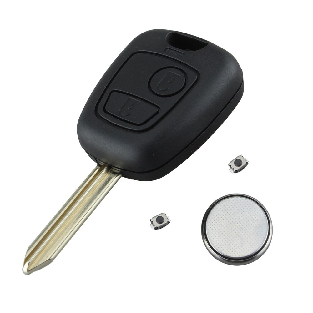 BACAI Fits Citroen Saxo Berlnigo Xsara Picasso 2 Button Remote Key Repair Kit