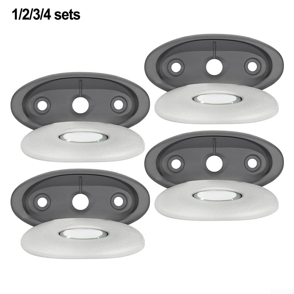 Lot de 2 coussins ovales 2472-826 avec support arrière pour jacuzzi série J-300 2007-2013, appuie-tête en polyuréthane texturé, gris clair avec support foncé, pour (2 pièces)