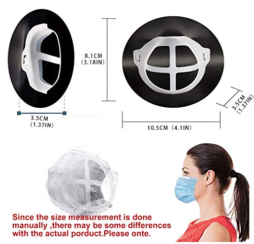 3D Mask Bracket, Silicone Mask Inner Support Frame for Lipstick Protection Reusable Washable Soft Comfortable Face Mask Cool Bracket (10PCS) - Thumbnail 3