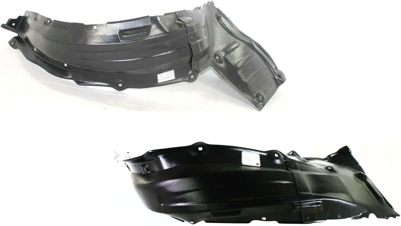 Wheel Liner Set of 2 Rear Front Left & Right Driver & Passenger Side Plastic Section for Toyota for Sequoia 2008-2020 for Tundra 2007-2013