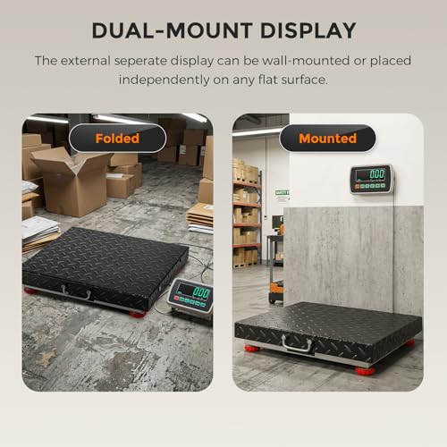 Báscula de piso Bonvoisin capacidad 660 lbs acero inox miniatura 5