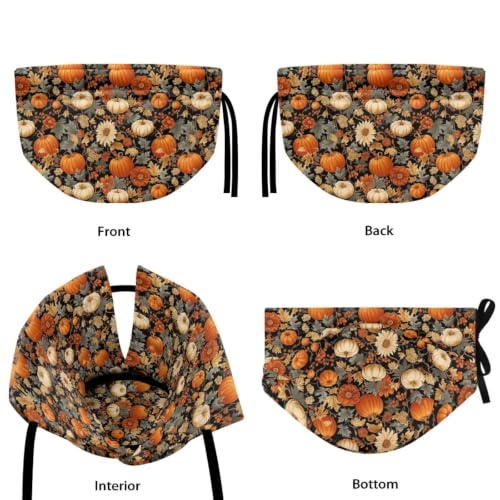 Image of Fall Pumpkin Teapot Dust Cover for Home Maple Leaf Tea Cosy for Teapots Insulated Tea Kettle Dust Cover for Kitchen Party Accessories Gift for Fall