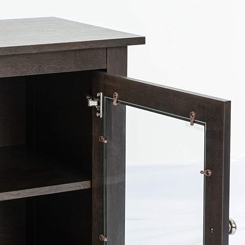 Miniatura 9 de e-Flame USA Montana - Estufa eléctrica para chimenea de TV, 58 x 24 pulgadas, acabado de nogal expreso