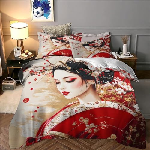 Housse de Couette Hypoallergénique en Microfibre Douce pour Couple