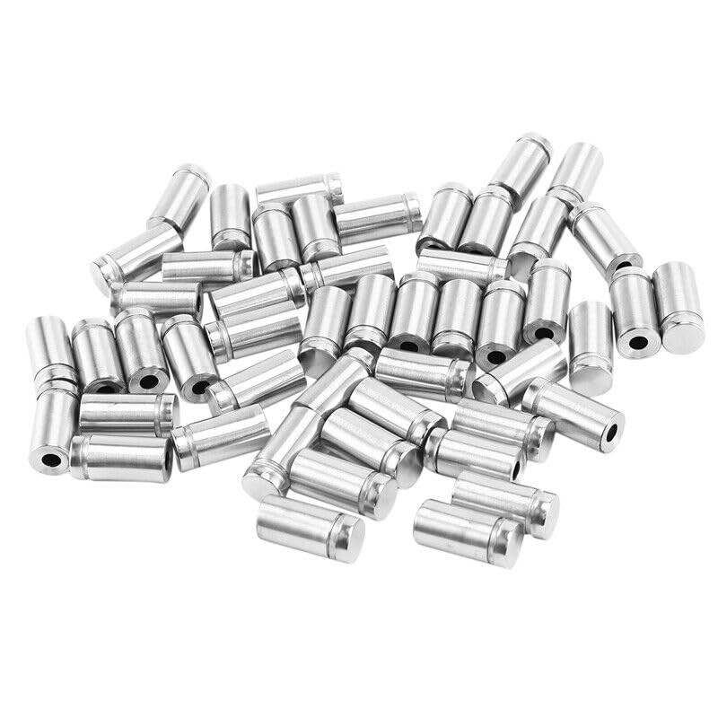 Generic 50 Packs Sign Screws Advertising Screws Stainless Steel Wall5296