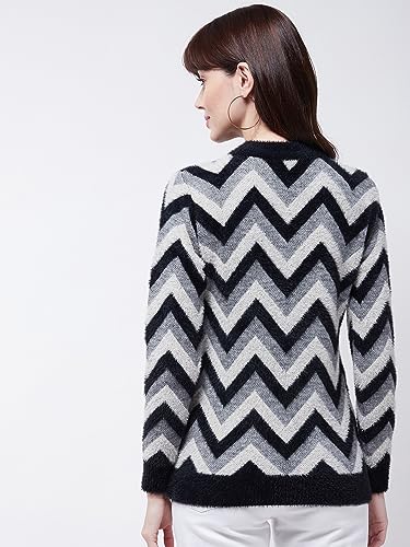 Image of Modeve Women Checkered Sweater for Winters