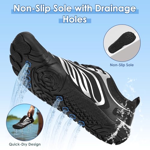 Image of Hike Barefoot Shoes Women Men,Wide Toe Water Shoes 2025 New Breathable Grounded Footwear Non-Slip Fashion Hiking Shoe for Walking Swim Pool Beach Outdoor Water Sports