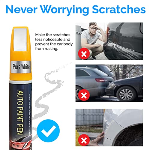 Touch Up Paint For Cars, Car Paint Scratch Repair, Natural Waterproof, Immediate Effect, For Auto Scratch Remover, White #TOP4
